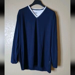 vanLaack Lufthansa V-Neck Men's Pajama Top Blue Size L/XL